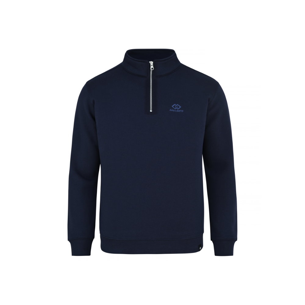 Mens Sweat shirts with Zip Neck and Embroidered Logo