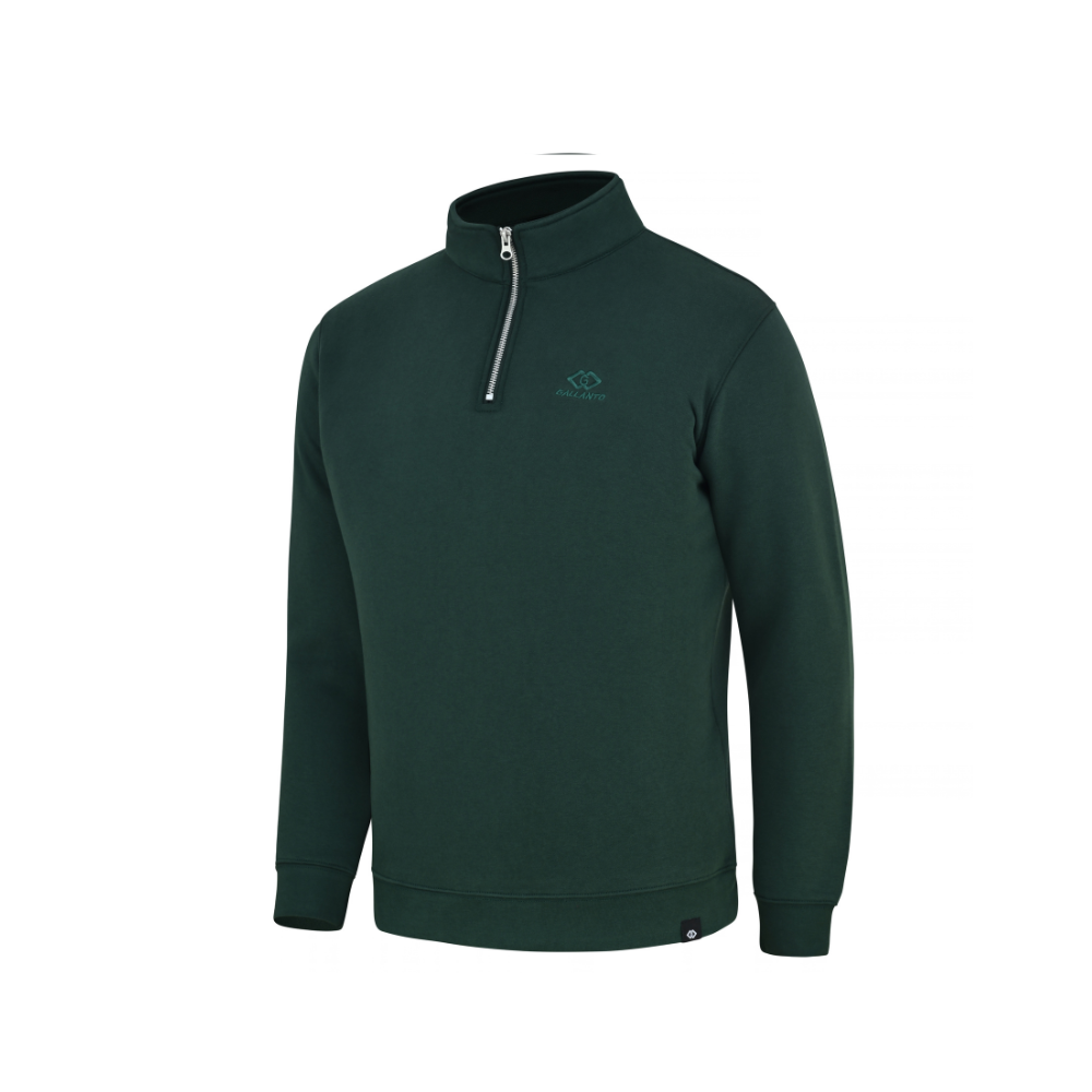 Mens Sweat shirts with Zip Neck and Embroidered Logo