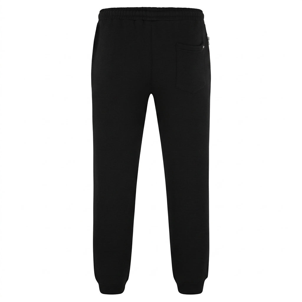 organic cotton track pant with fleece and elasticated waistband