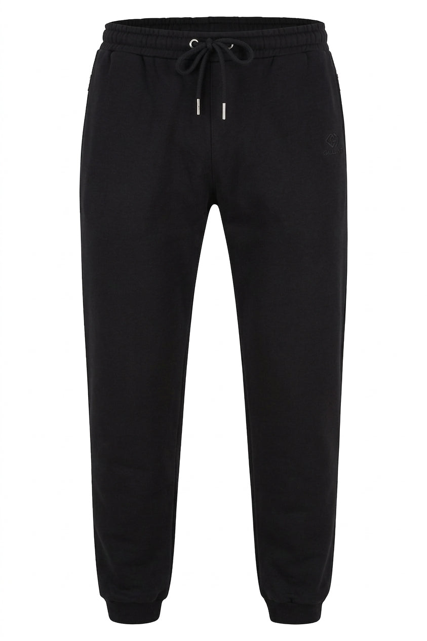 organic cotton track pant with fleece and elasticated waistband