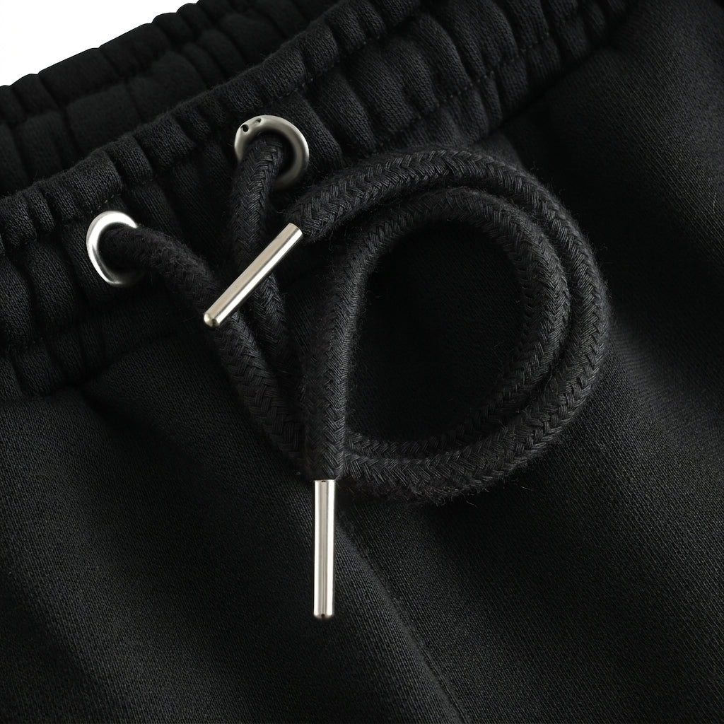organic cotton track pant with fleece and elasticated waistband
