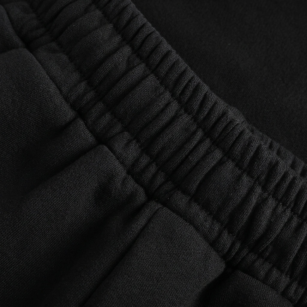 organic cotton track pant with fleece and elasticated waistband