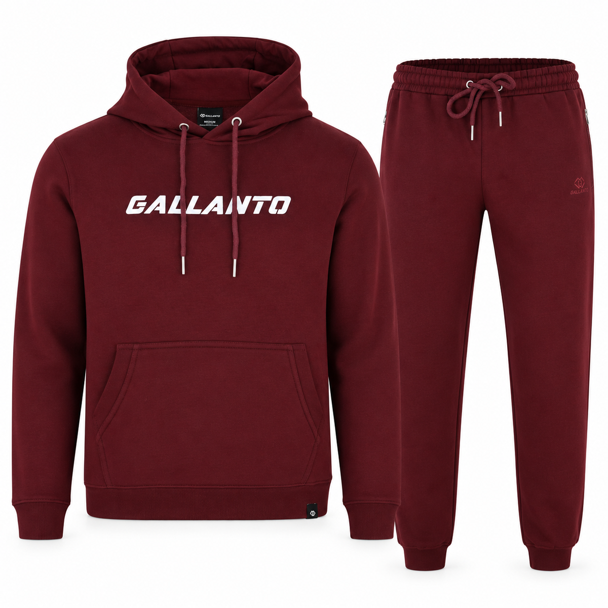 Hoodies for Men in Cotton Fleece with Ribbed Finish