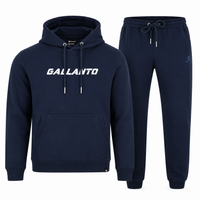 Hoodies for Men in Cotton Fleece with Ribbed Finish