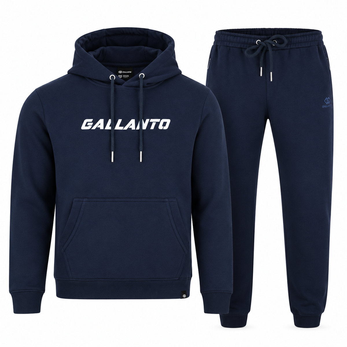Hoodies for Men in Cotton Fleece with Ribbed Finish