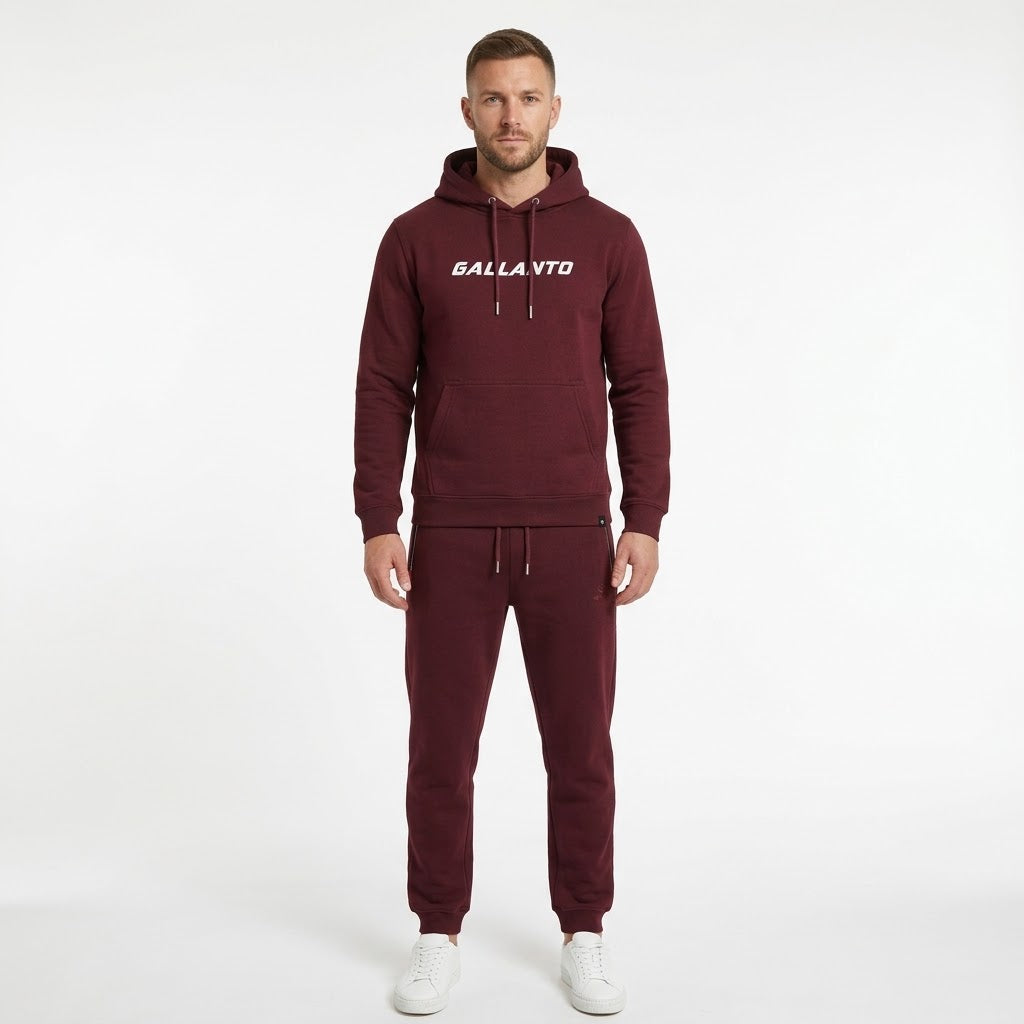 Hoodies for Men in Cotton Fleece with Ribbed Finish
