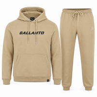 Hoodies for Men in Cotton Fleece with Ribbed Finish