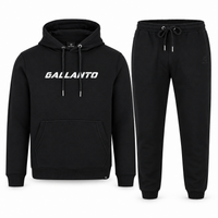 Hoodies for Men in Cotton Fleece with Ribbed Finish