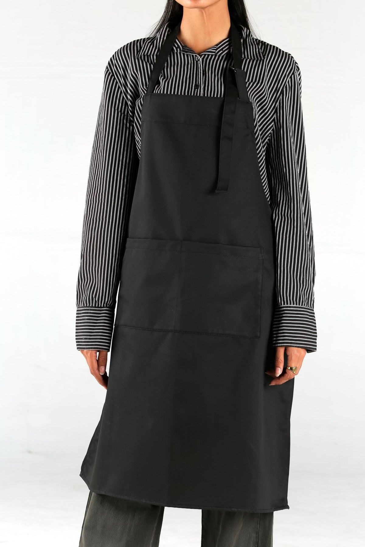 Unisex Heavy - Duty Cotton Twill Apron – Adjustable Fit with Large Front Pocket - 