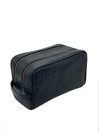 Men’s Leather Wash Bag for Organised Travel Essentials