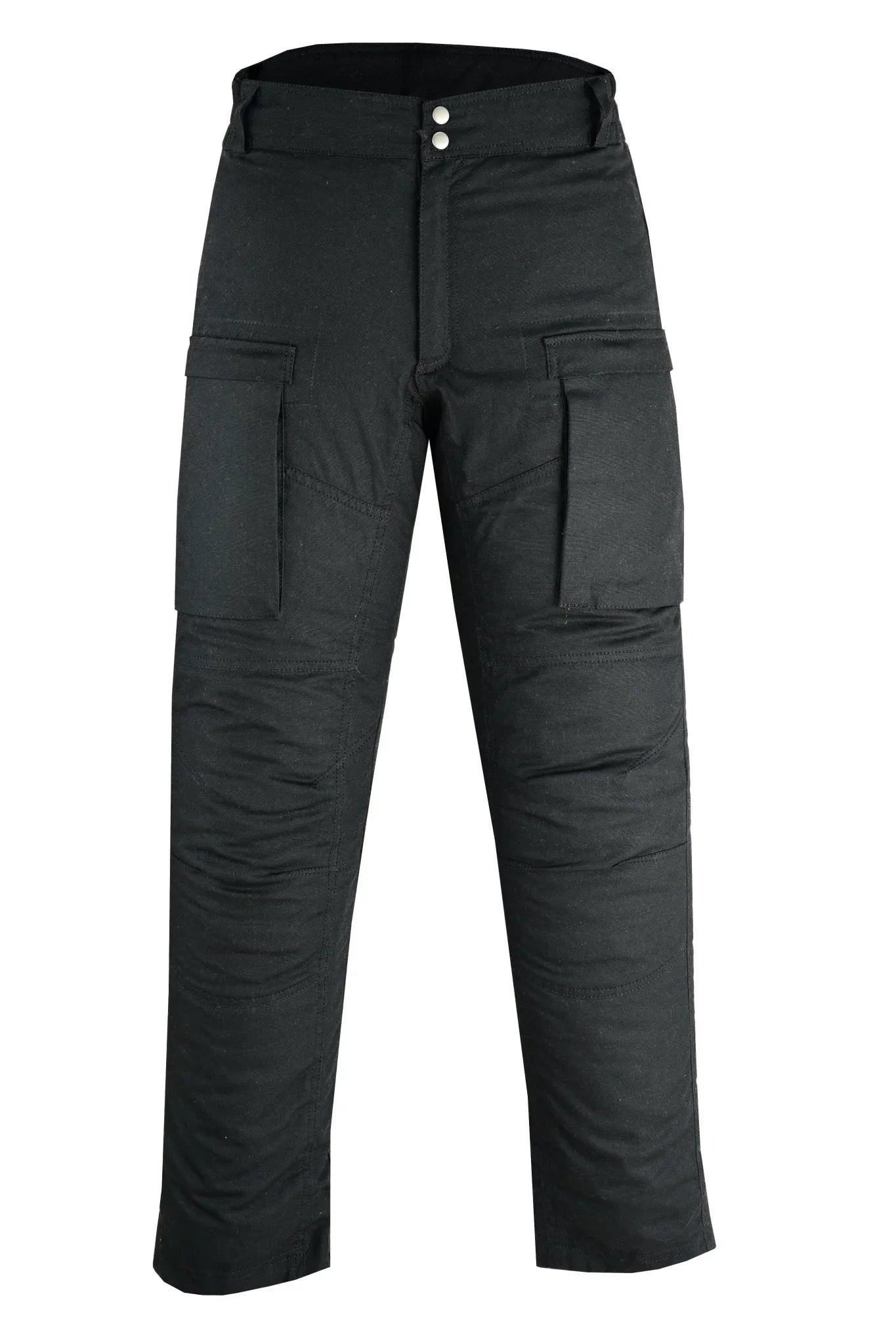 waxed cotton cargo biker motorcycle waterproof armoured trousers pants - 