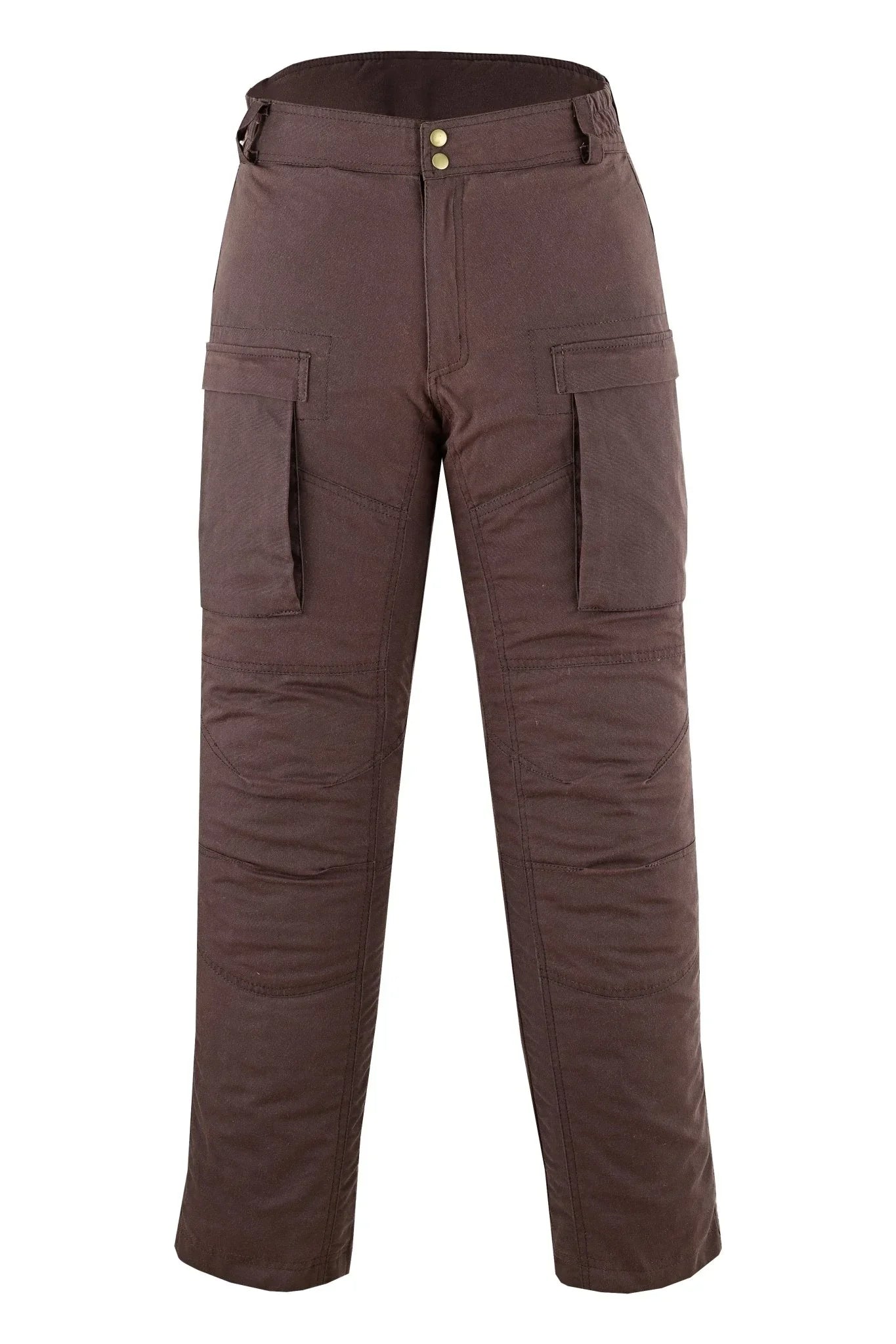 waxed cotton cargo biker motorcycle waterproof armoured trousers pants - 