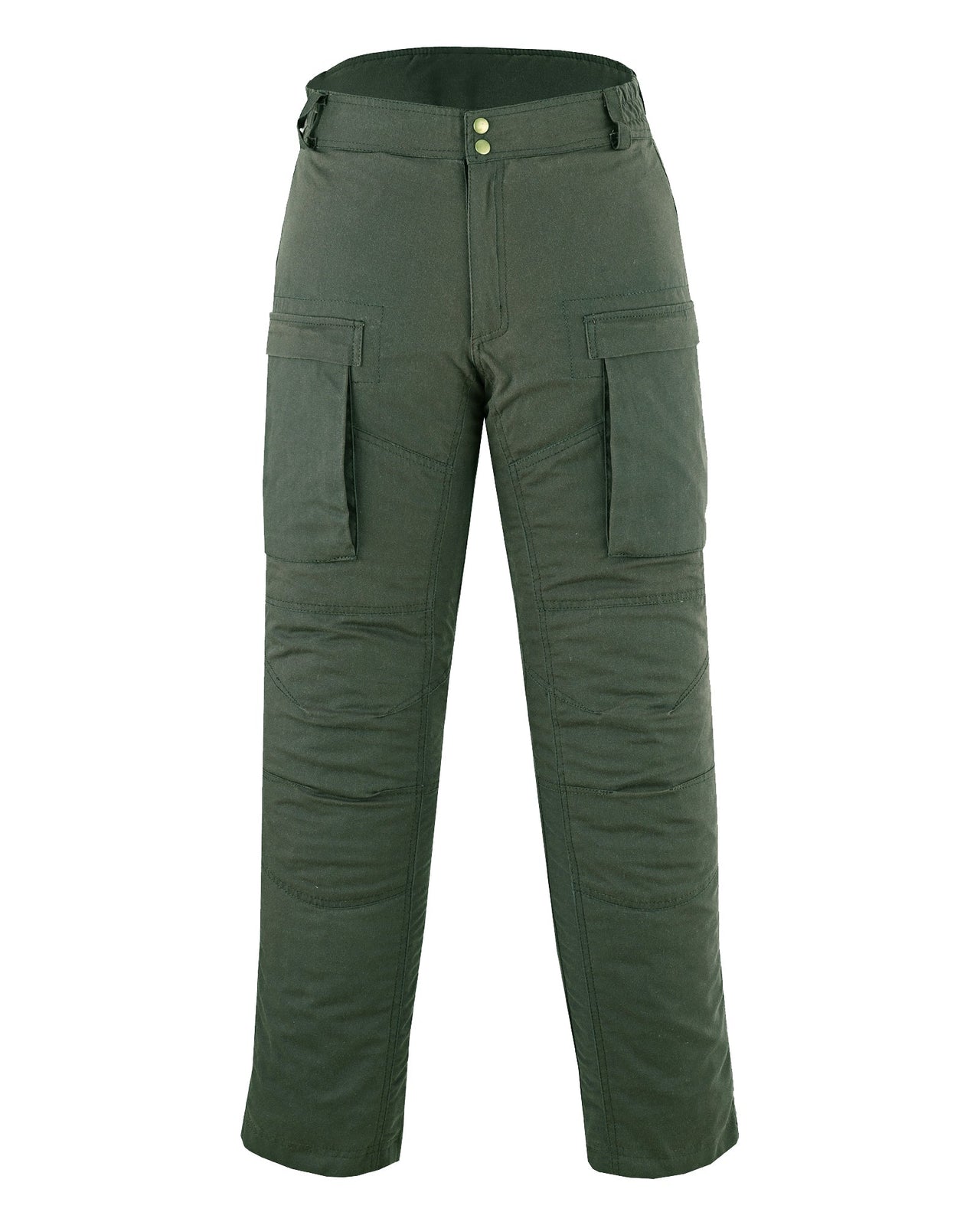 Waxed Cotton Cargo Biker Motorcycle Waterproof Armoured Trousers Pants - 