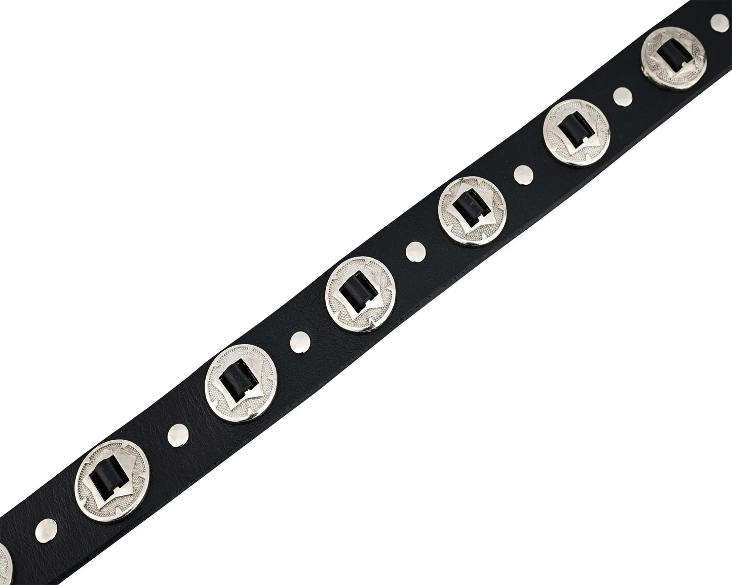 western concho genuine leather belts laced biker style - 