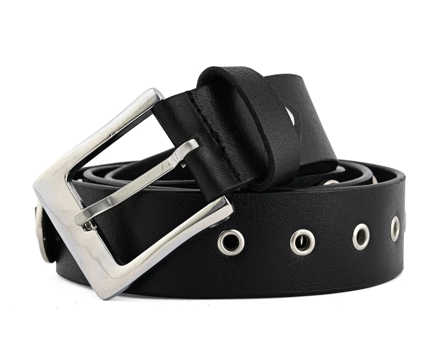 western concho genuine leather belts laced biker style - 