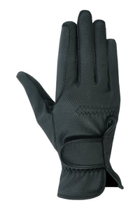 Womens Sereno Synthetic Leather Horse Riding Gloves for Ladies - 