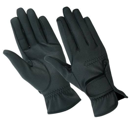 Womens Sereno Synthetic Leather Horse Riding Gloves for Ladies - 