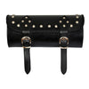 1093 Studded Black Motorcycle Leather Tool Bag -