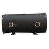 1094 Plain Black Motorcycle Leather Long Tool Bag -