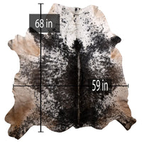207-7 Cow Skin Hair on Hide 100% Pure Cow Hide Large Decorative/Carpet/Rug/Wall Leather -