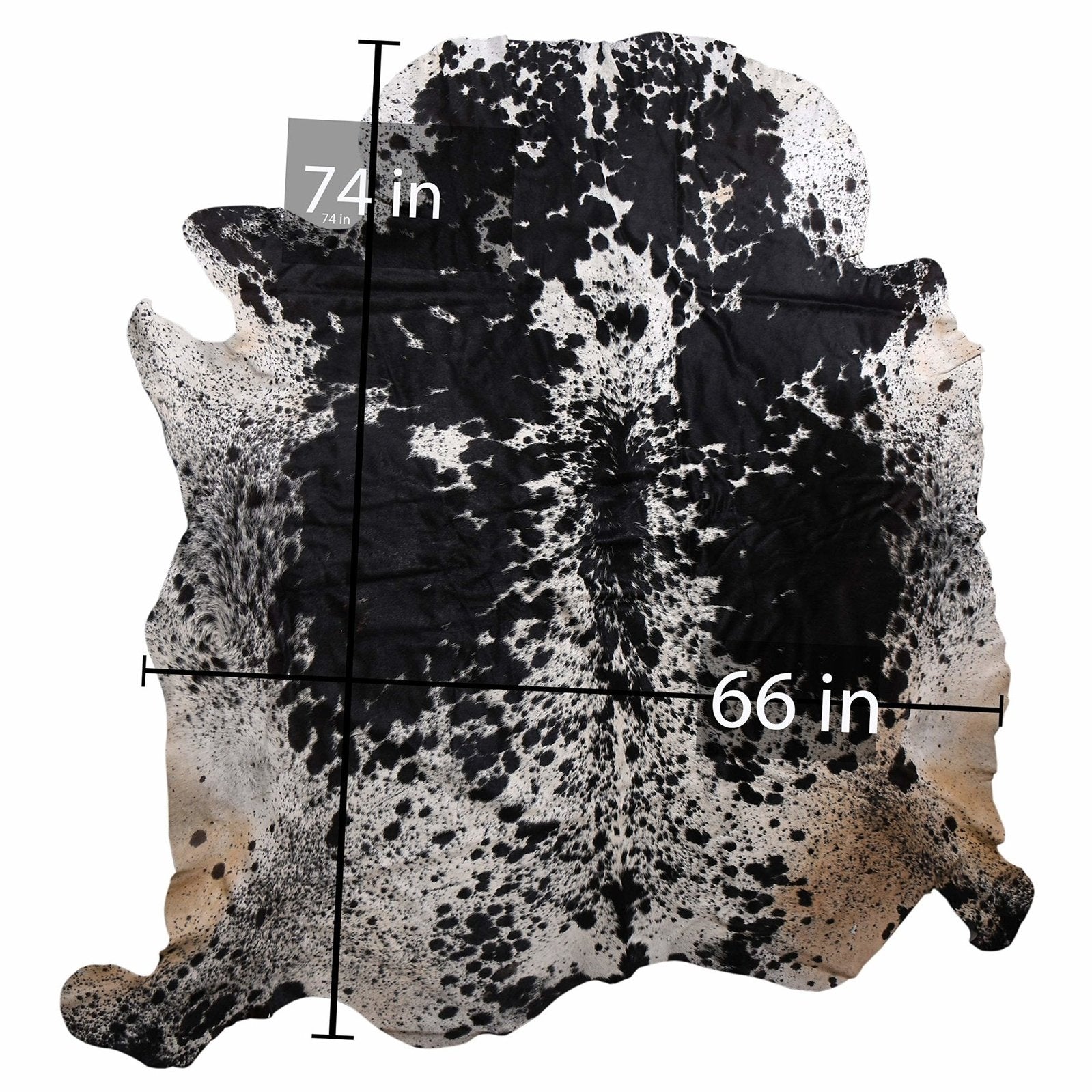 208-14 Cow Skin Hair on Hide 100% Pure Cow Hide Large Decorative/Carpet/Rug/Wall Leather -
