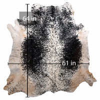 208-18 Cow Skin Hair on Hide 100% Pure Cow Hide Large Decorative/Carpet/Rug/Wall Leather -