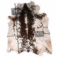 208-19 Cow Skin Hair on Hide 100% Pure Cow Hide Large Decorative/Carpet/Rug/Wall Leather -