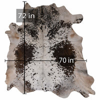 208-2 Cow Skin Hair on Hide 100% Pure Cow Hide Large Decorative/Carpet/Rug/Wall Leather -