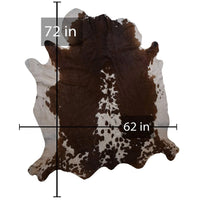 208-23 Cow Skin Hair on Hide 100% Pure Cow Hide Large Decorative/Carpet/Rug/Wall Leather -