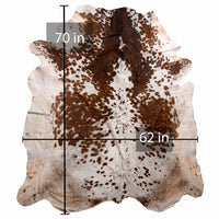 208-3 Cow Skin Hair on Hide 100% Pure Cow Hide Large Decorative/Carpet/Rug/Wall Leather -