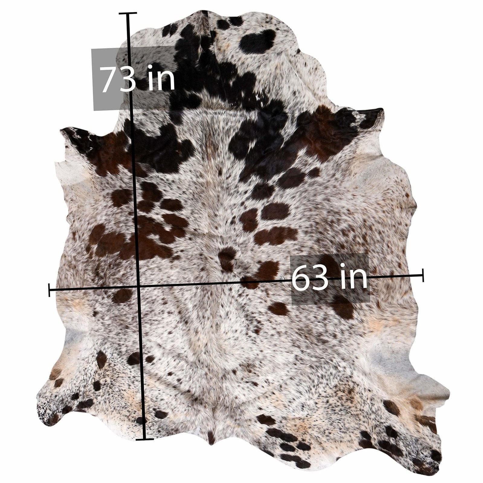 208-4 Cow Skin Hair on Hide 100% Pure Cow Hide Large Decorative/Carpet/Rug/Wall Leather -