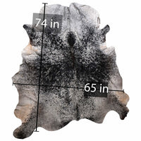 208-6 Cow Skin Hair on Hide 100% Pure Cow Hide Large Decorative/Carpet/Rug/Wall Leather -