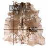 208-8 Cow Skin Hair on Hide 100% Pure Cow Hide Large Decorative/Carpet/Rug/Wall Leather -