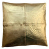 2x Genuine 100% Metallic Purple, Blue, Green, Pink Leather Sofa Cushion Covers -