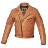 621 Marlon Brando Diamond Red Waxxed Leather Biker Jacket -