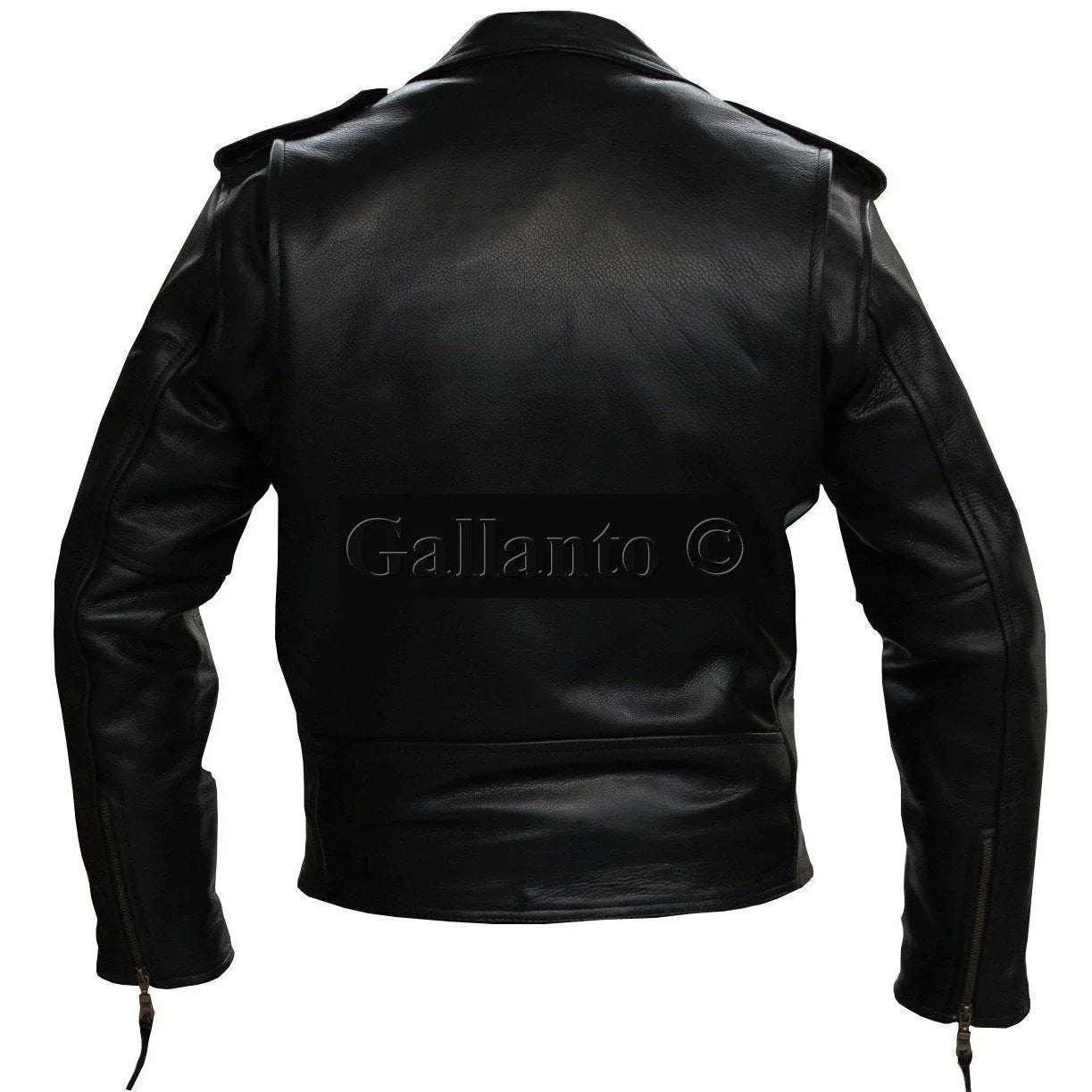 antique naked cowhide marlon brando biker leather jacket -