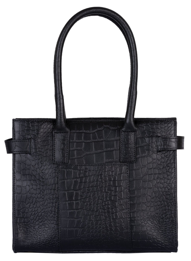 Belfast Crocodile Embossed Leather Tote Bags for women -