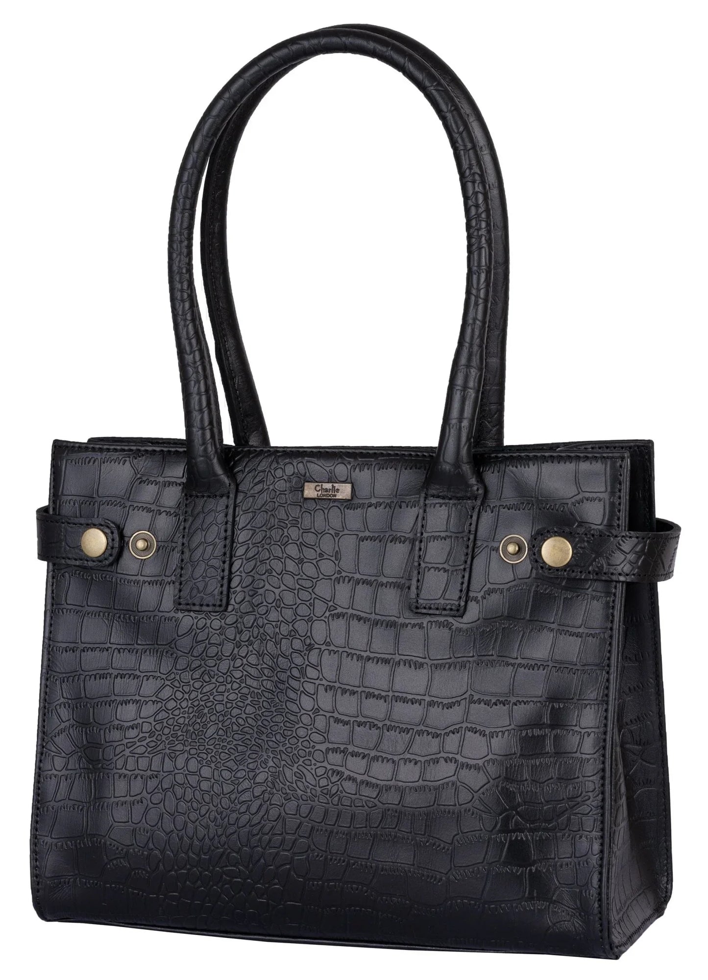 belfast crocodile embossed leather tote bags for women -