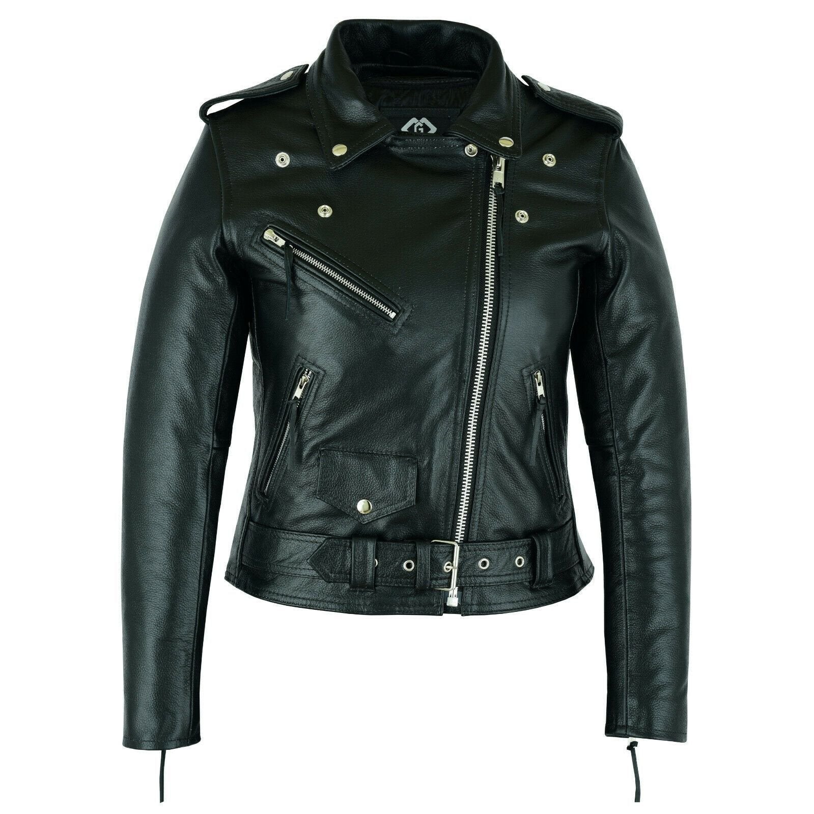 Ladies biker style jacket sale
