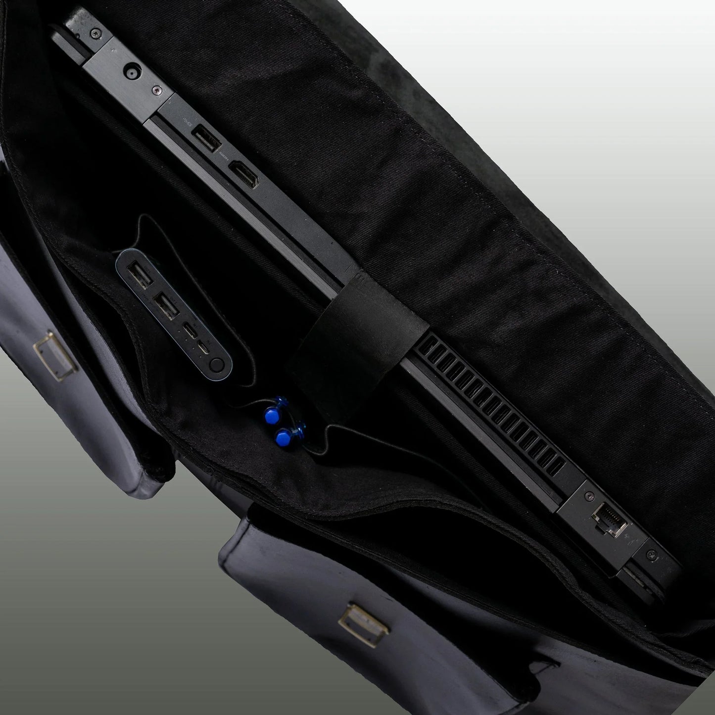 black leather briefcase laptop messenger bags for men & women - office file folder bag -