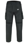 Black Textile Biker Motorcycle Cargo Waterproof Armoured Trousers Pants -