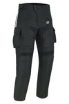 Black Textile Biker Motorcycle Cargo Waterproof Armoured Trousers Pants -