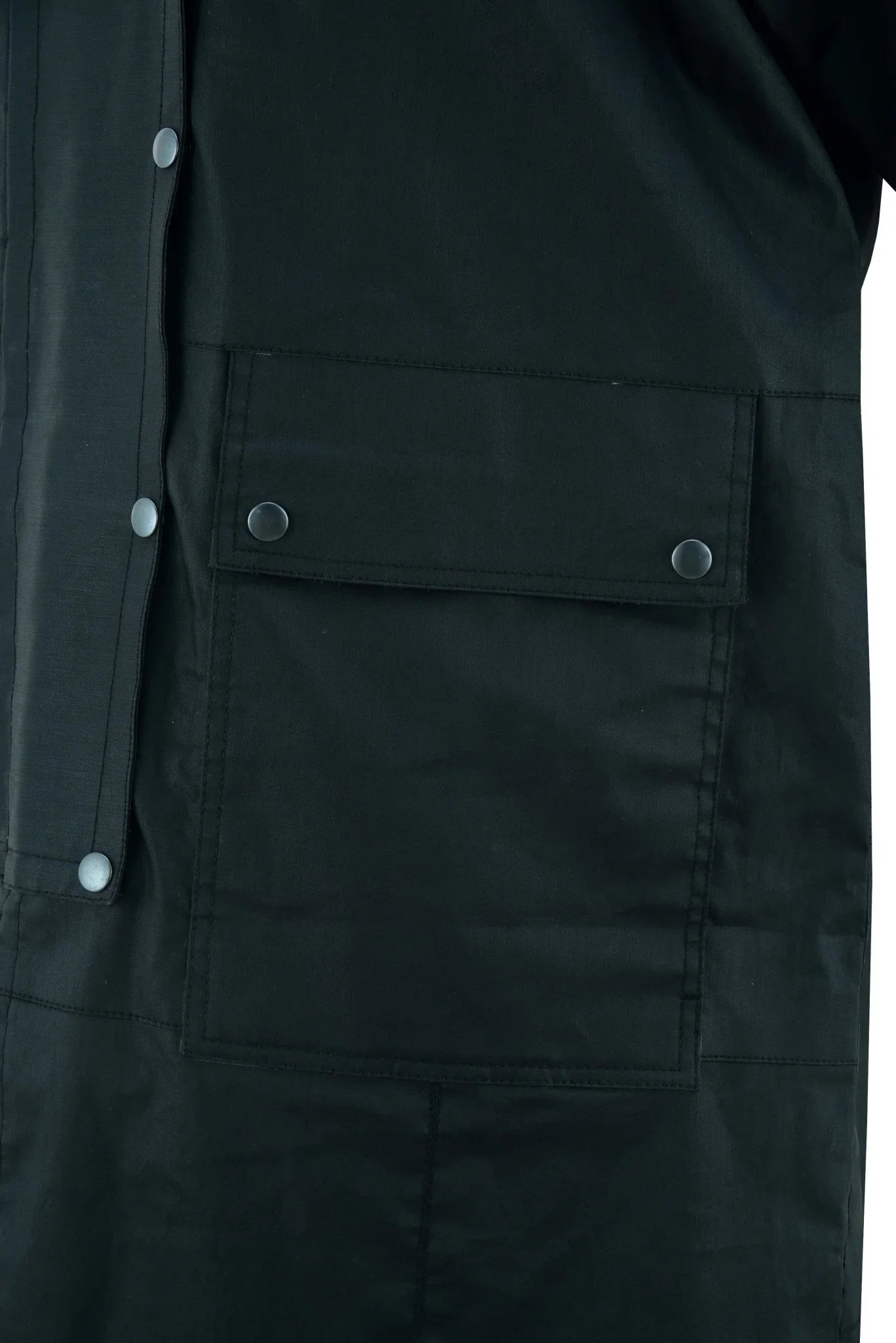 black unisex duster waterproof long coat countrywear -