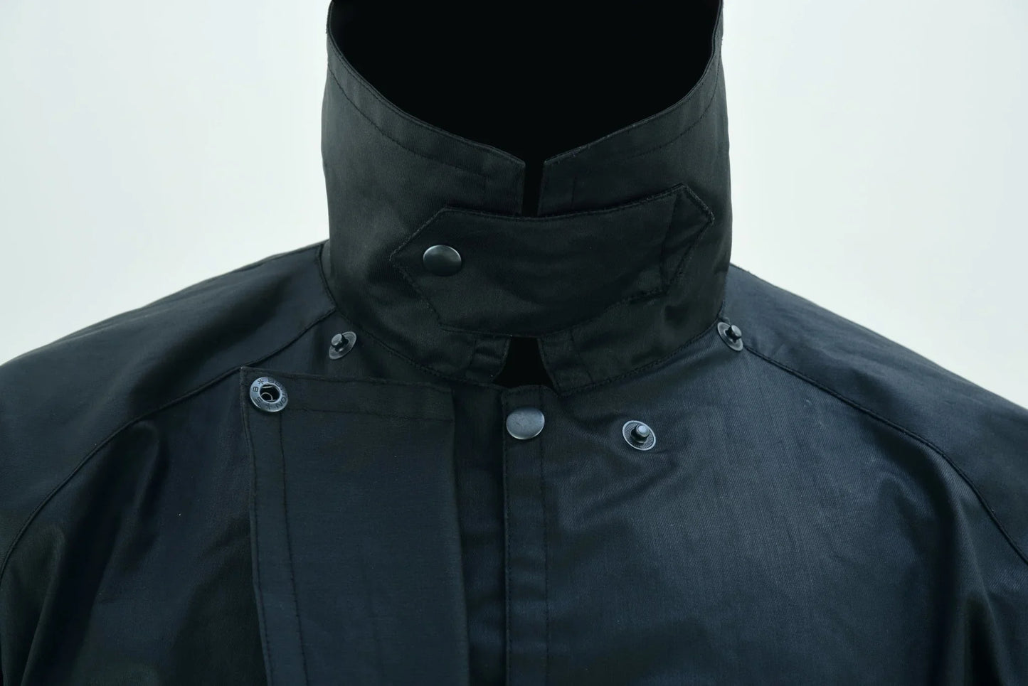 black unisex duster waterproof long coat countrywear -