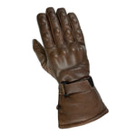 Brown Motorcycle Armored Thinsulate Leather Gloves -