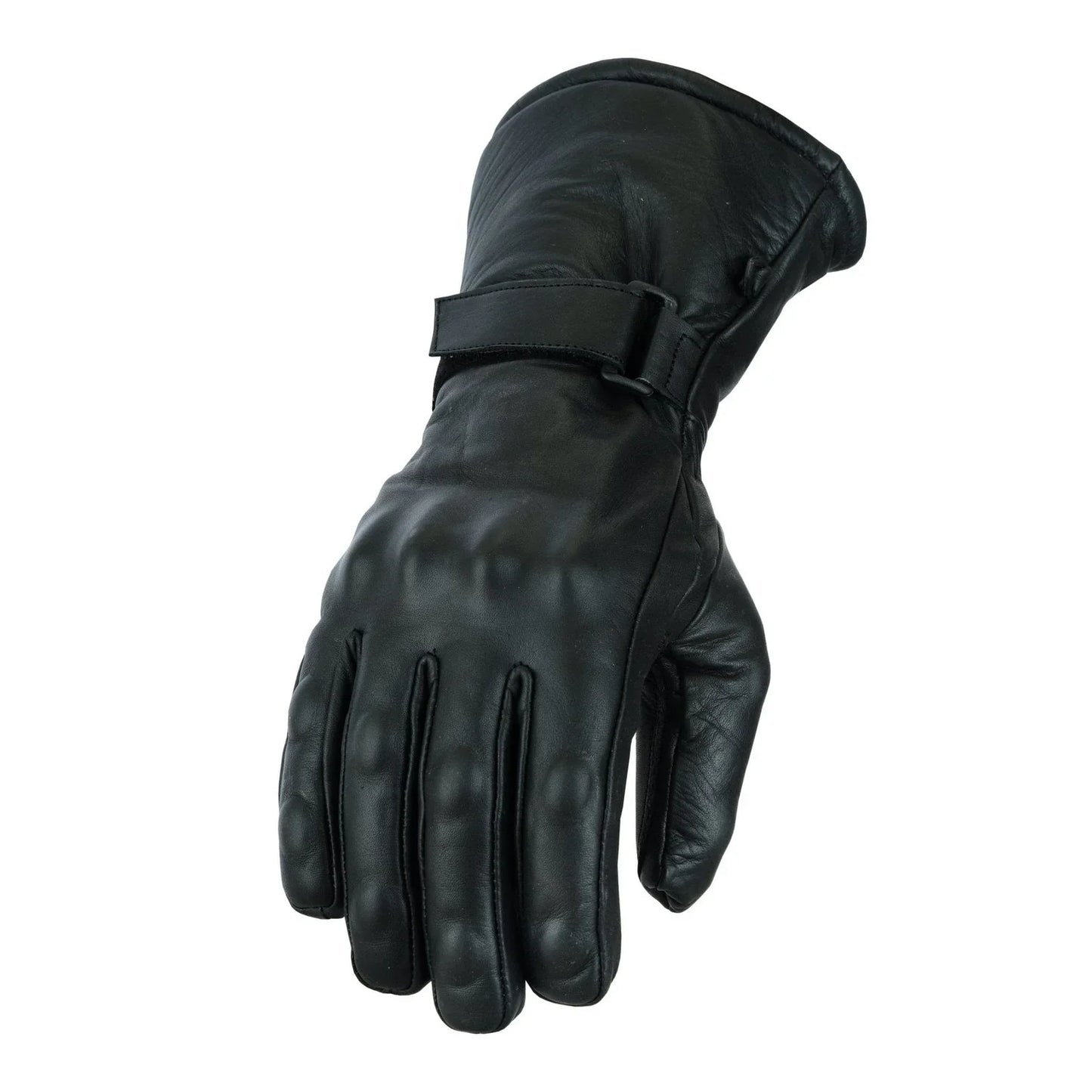brown motorcycle armored thinsulate leather gloves -