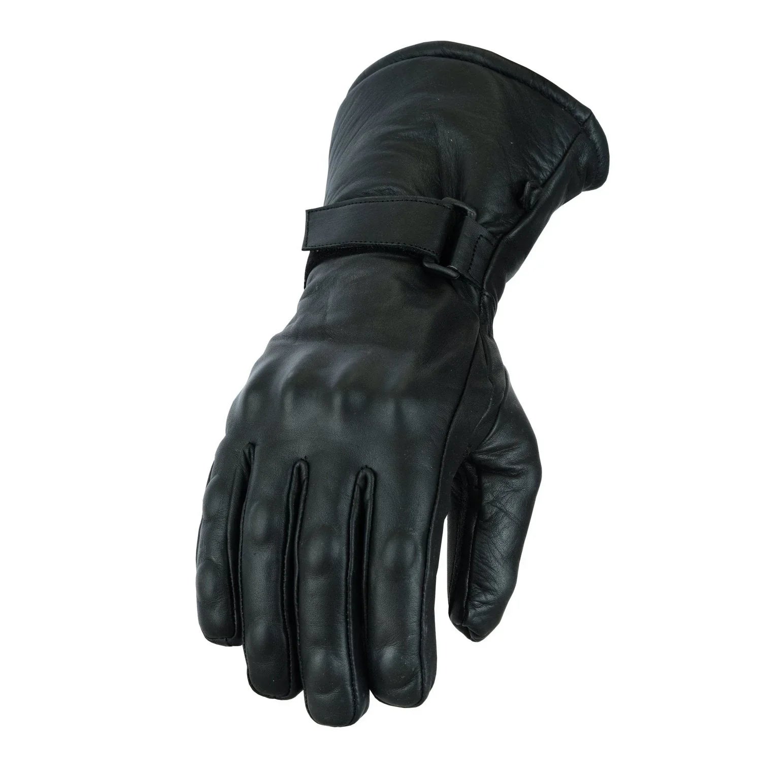 Brown Motorcycle Armored Thinsulate Leather Gloves -