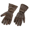 Brown Motorcycle Armored Thinsulate Leather Gloves -