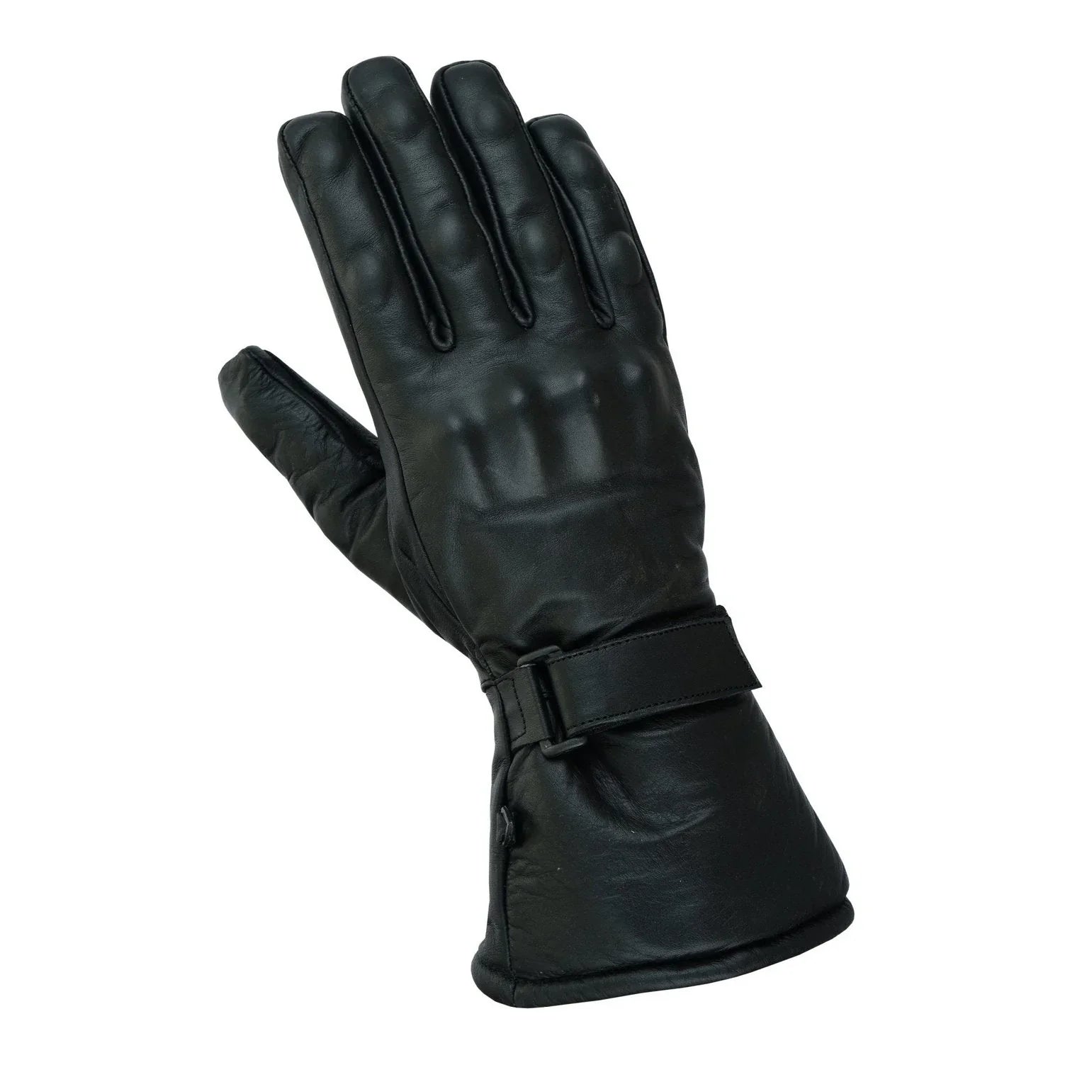 Brown Motorcycle Armored Thinsulate Leather Gloves -