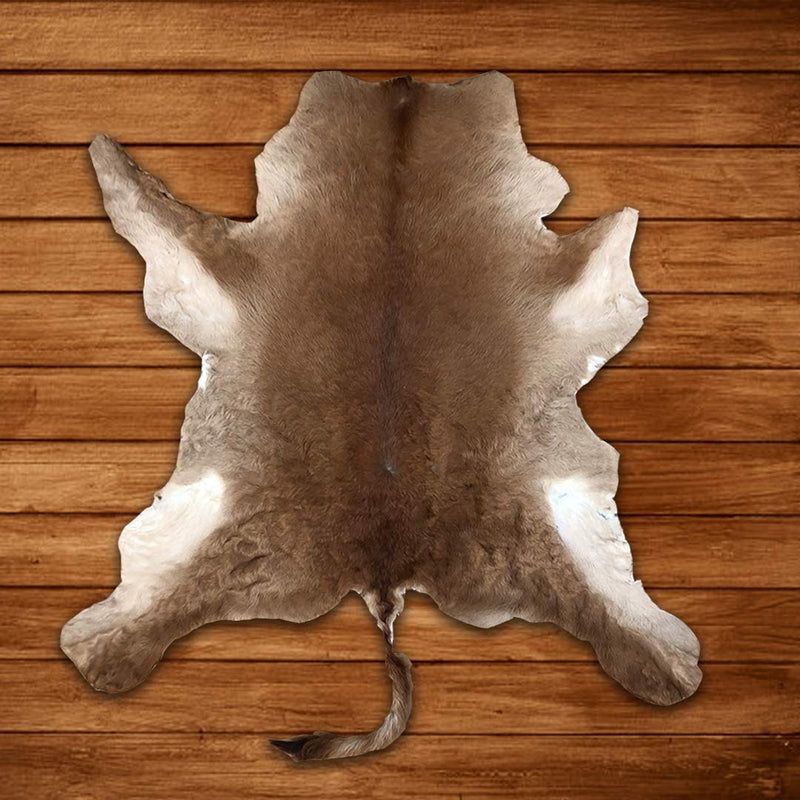 Charlie London Calf Skin Hair on Hide 100% Pure Cow Hide Decorative/Carpet/Rug/Wall Leather - Brown, Black and white Colour (206-122) -